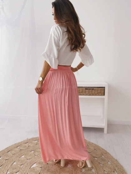 Spódnica MAXI light peach