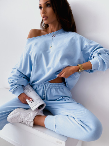 Włoski komplet dresowy STILE baby blue