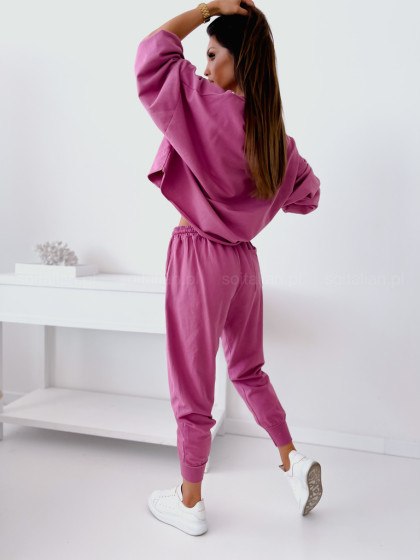 Włoski komplet dresowy STILE dusty pink
