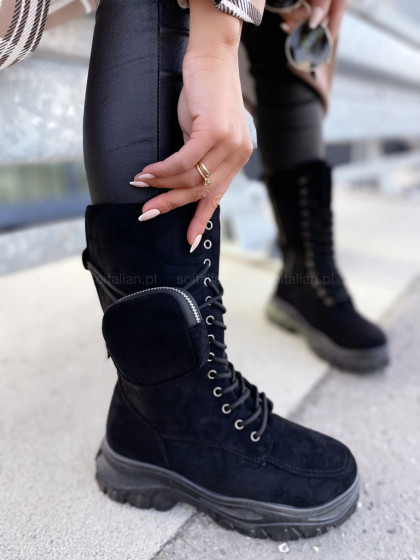 Botki EXPLORER BLACK z...