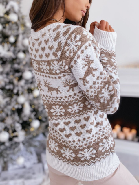Sweter WONDERLAND white/beige