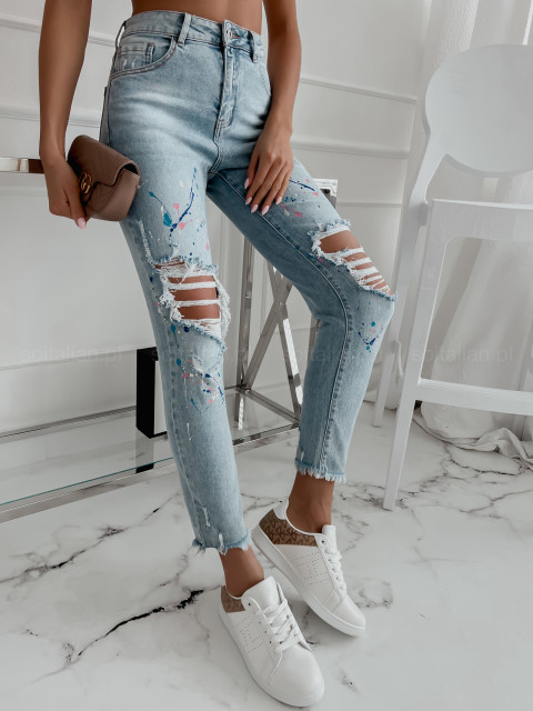 Spodnie jeansowe SPLASH COLOUR