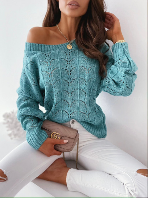 Sweter ażurowy CASTILE marmare