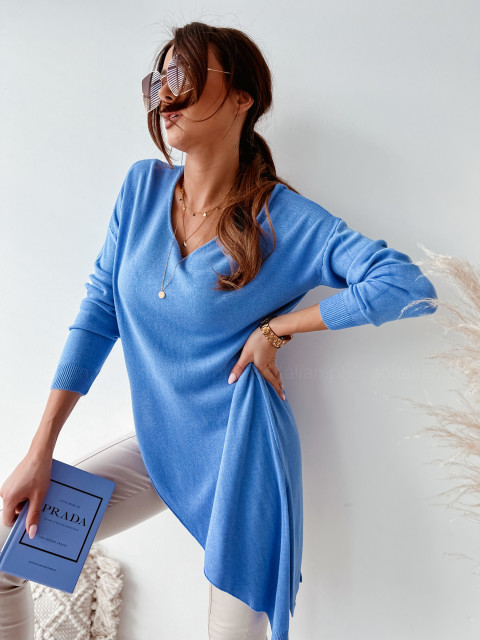 Sweterek asymetryczny LORELEI blue