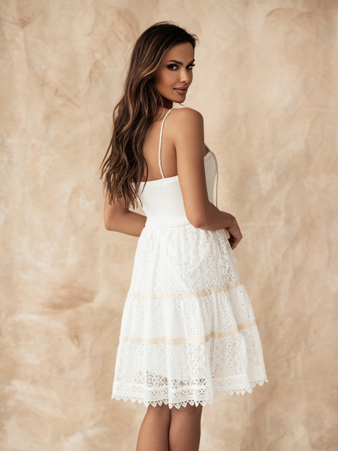 Sukienka ażurowa FLORINA white
