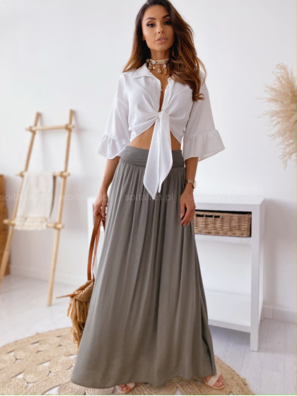 Spódnica MAXI khaki