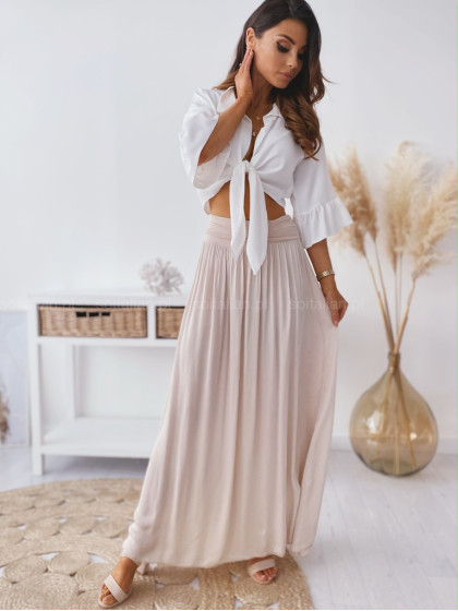 Spódnica MAXI light beige