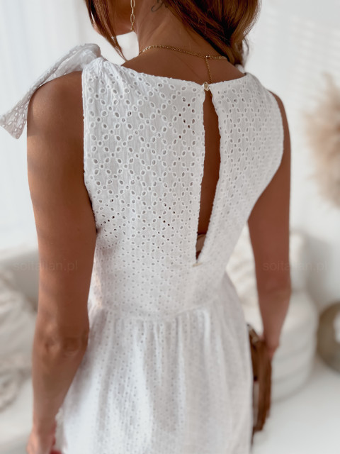 Sukienka ażurowa MELILA white