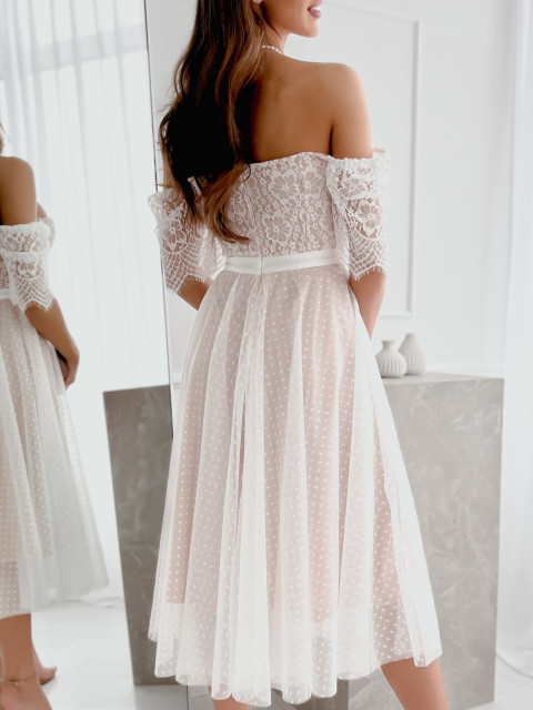 Sukienka koktajlowa FLORENCE white