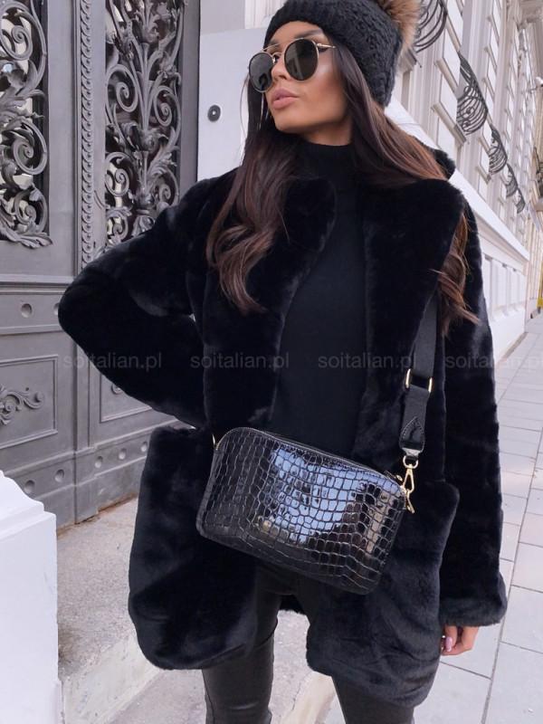 Płaszcz/futerko TEDDY black