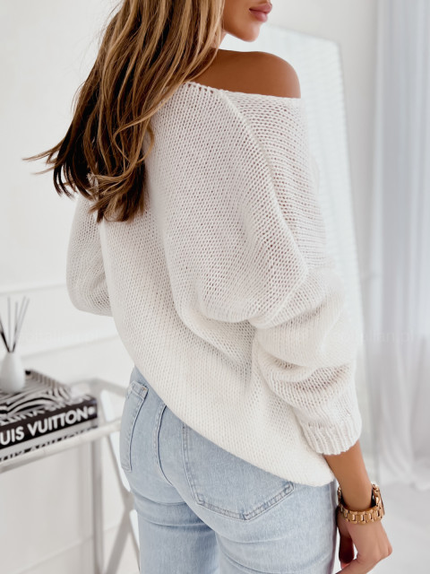 Sweter SENIS creamy white