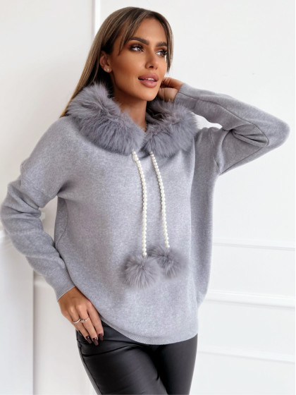Bluza/sweter FLUFFY grey