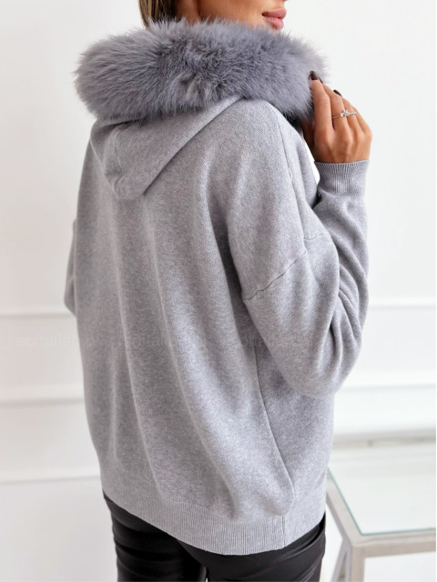 Bluza/sweter FLUFFY grey