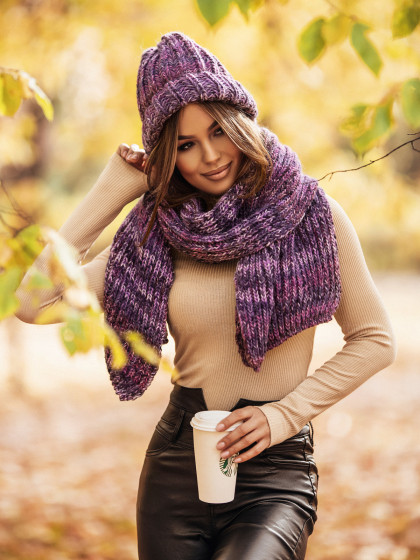 Zimowy komplet COLD DAY lilac