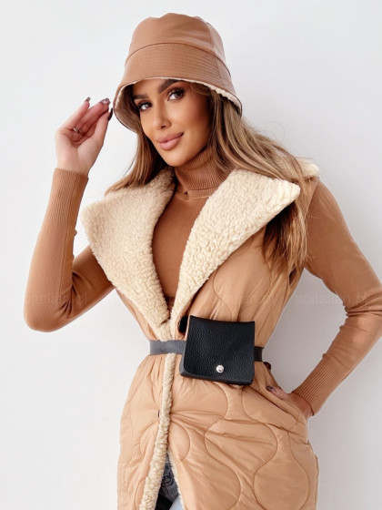 Kapelusz BUCKET HAT camel