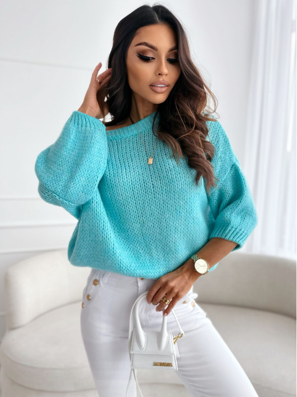 Sweter PEGGY turquoise