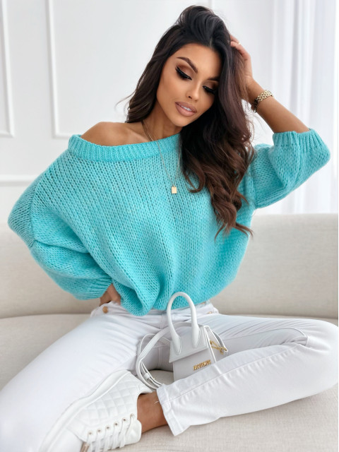 Sweter PEGGY turquoise