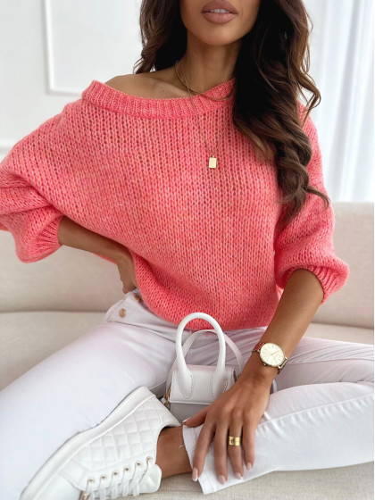 Sweter PEGGY coral