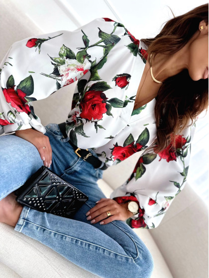 Bluzka BIANCA roses