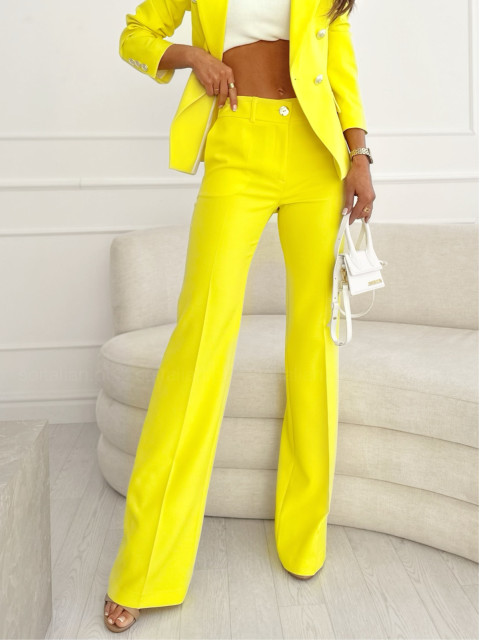 Spodnie LUXILY FLARE sunny yellow