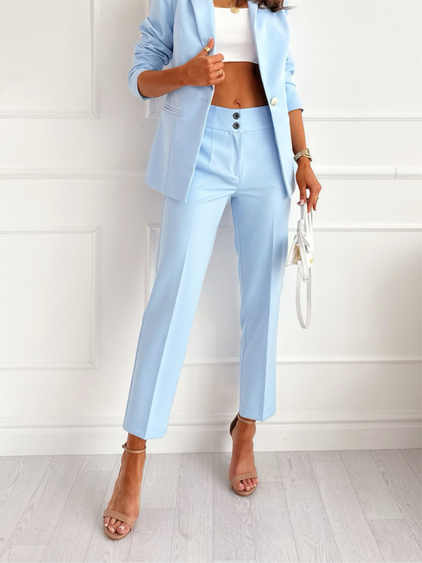 Spodnie garniturowe/cygaretki BABY BLUE
