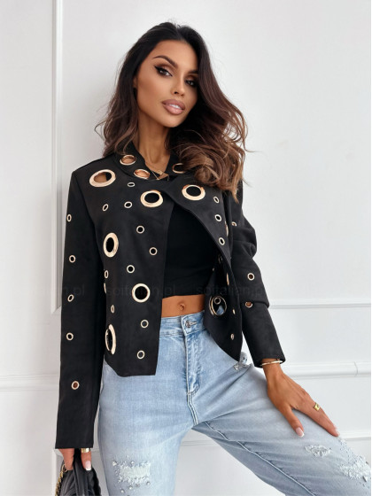 Ramoneska GOLD CIRCLES black