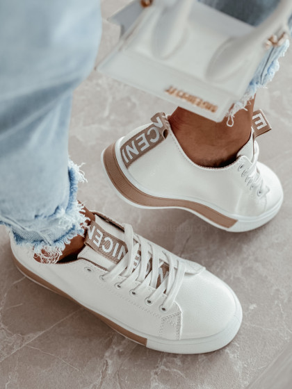 Trampki TRAVIS white&beige