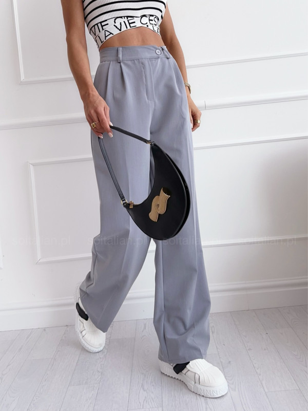 Spodnie garniturowe WIDE grey