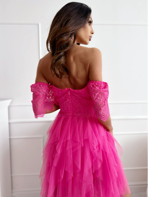 Sukienka koktajlowa ANNABELLE pink