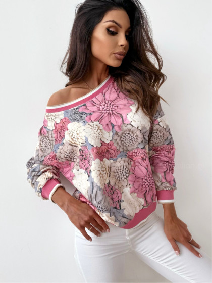 Bluza MONZA pink flowers
