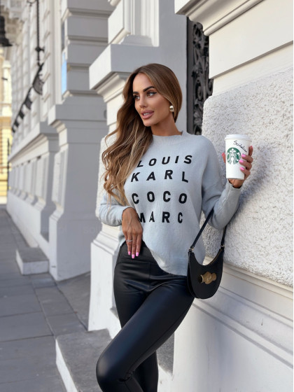 Sweter MY FAVORITES grey