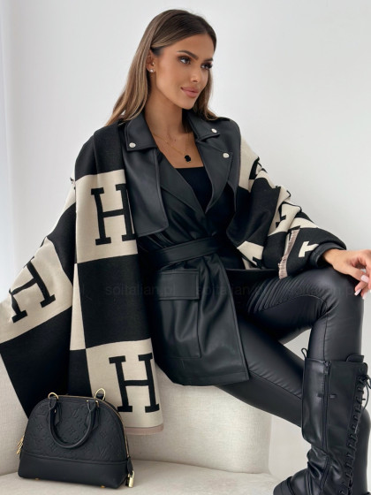 Szal HAMILTON black&beige