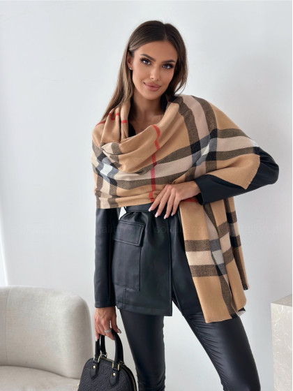 Szal GOLDEN BRIT camel