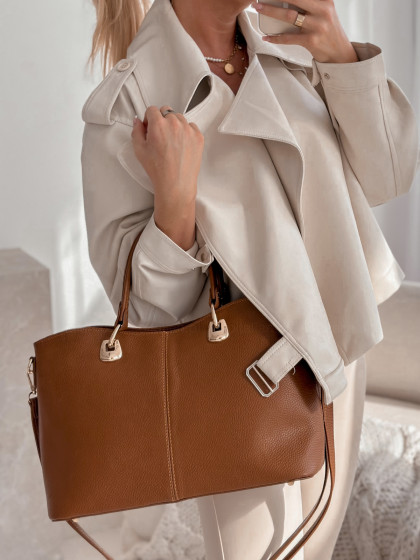 Skórzana torba CASUAL camel