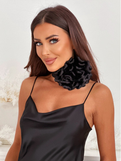 Broszka BLACK FLOWERS