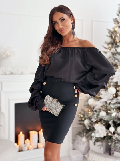 Bluzka satynowa SULLIVAN black