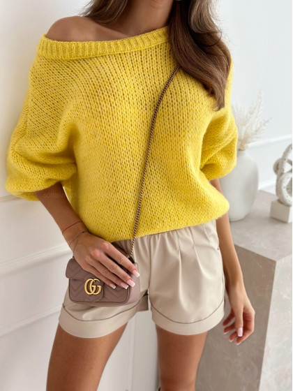 Sweter PEGGY sunny yellow