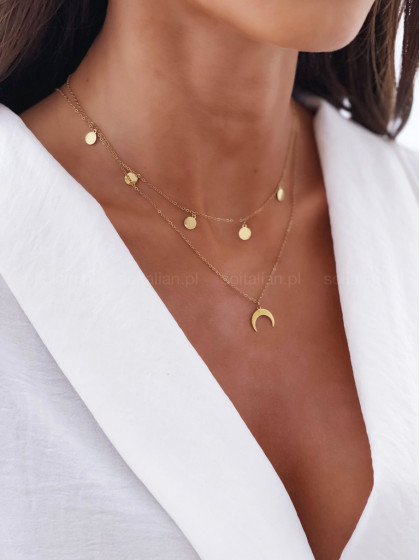 Naszyjnik PÓŁKSIĘŻYC gold