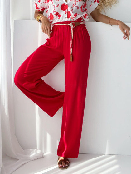 Spodnie wide CAIVANO red