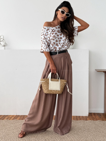 Spodnie CARLSON warm beige