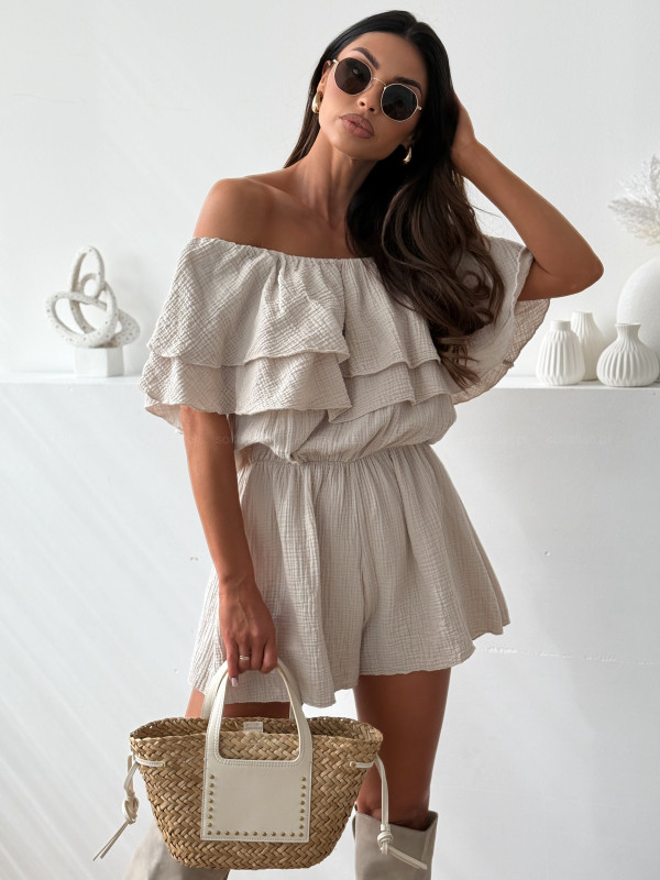 Kombinezon muślinowy CAMPANELLA beige