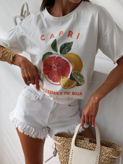 T-shirt CAPRI white