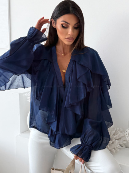 Bluzka koszulowa LITERNO navy