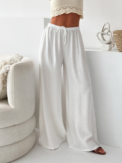 Spodnie wide CALVARIO white