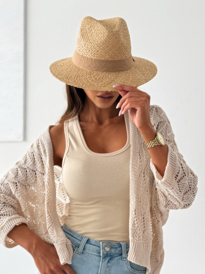 Kapelusz VENETO beige&nude