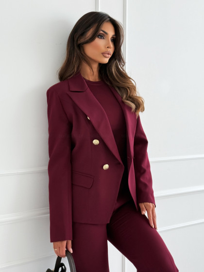 Marynarka LUXILY burgund