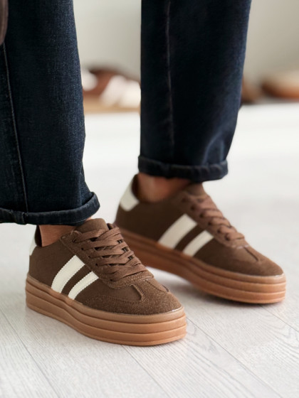 Sneakersy CARLSON chocolate