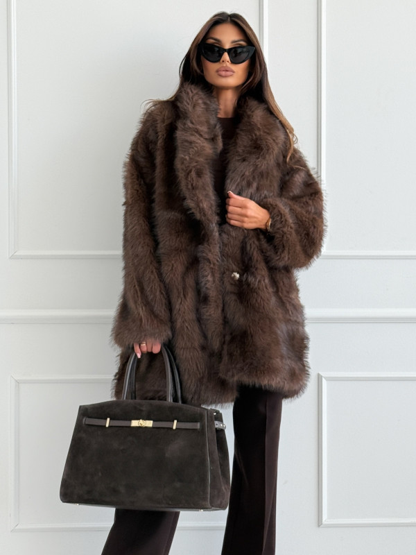 Futro WEMBLEY chocolate