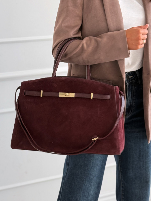 Torba zamszowa LAURA BIAGGI No.65 burgund