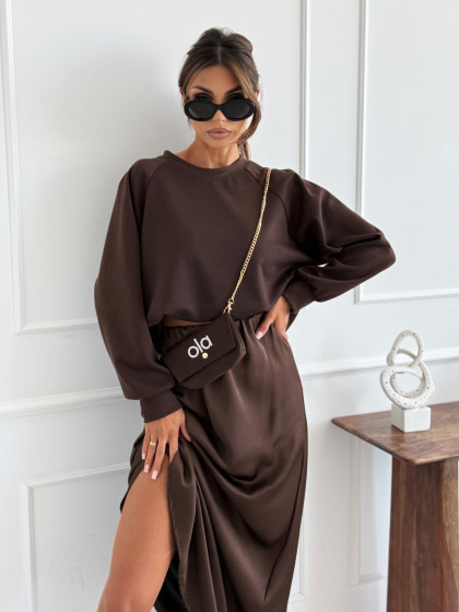 Bluza OLA CHOCOLATE z torebką